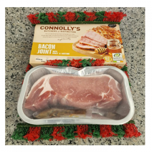 <span style="color: #ffffff;">1<br></span><span style="color: #ff0000;">NEW<br> PREMIUM PRODUCT</span><br><br><span style="color: #000000;">Connolly's Bacon Joint 700g<br>Honey & Mustard</span><br><br><span style="color: #ff0000;">Buy 2 for £10</span>