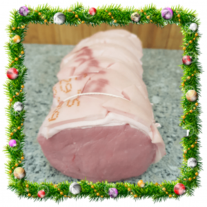 <span style="color: #ffffff;">D</span><br><span style="color: #ff0000;">XMAS Fayre</span><br><span style="color: #000000;">Boned & Rolled Pork Loin</span>