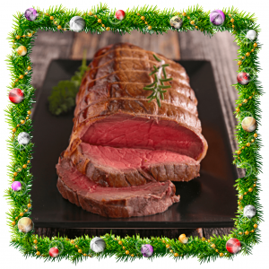 <span style="color: #ffffff;">B</span><br><span style="color: #ff0000;">XMAS Fayre</span><br><span style="color: #000000;">Rolled Sirloin Joints</span>
