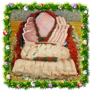 <span style='color: #0a520d;'>XMAS FAYRE</span><br><br><span style='color: #ff0000;'>Christmas Meat Hamper Medium</span>