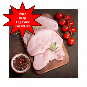 <span style='color: #ff0000;'>PRICE DROP</span><br><br><span style='color: #000000;'>1Kg Pack Turkey Steaks</span>