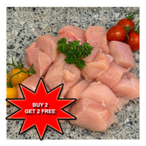 <span style='color: #FF0000;'>COUNTRY AUTUMN SPECIAL</span><br><br><span style='color: #000000;'>1Kg Diced Chicken</span><br><br><span style='color: #FF0000;'>Buy 2 & Get 2 FREE</span>