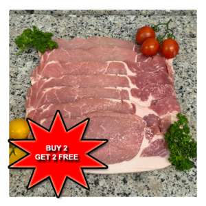 <span style='color: #FF0000;'>COUNTRY AUTUMN SPECIAL</span><br><br><span style='color: #000000;'>1Kg Back Bacon</span><br><br><span style='color: #FF0000;'>Buy 2 & Get 2 FREE</span>